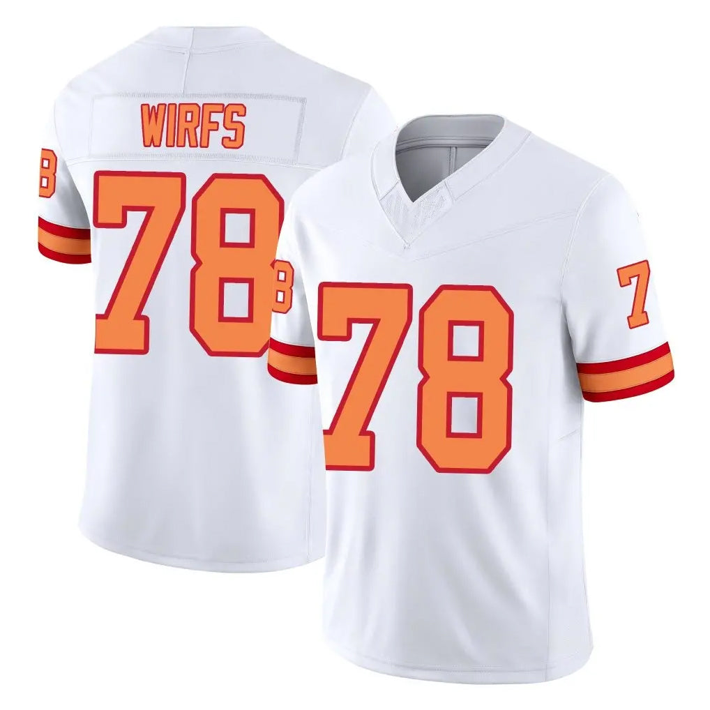 TB.Buccaneers #78 Tristan Wirfs Player White Limited '76 Vapor F.U.S.E. Home Game Ldoa Stitched Jerseys