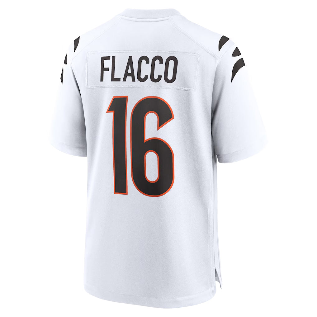 C.Bengals #16 Joe Flacco Player White Home Game Ldoa Stitched Jerseys