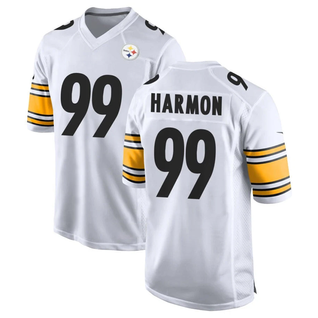 P.Steelers #99 Derrick Harmon Player White Home Game Ldoa Stitched Jerseys