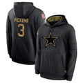 D.Cowboys #3 George Pickens Player Black Salute to Service Pullover Hoodies Limited Ldoa Stitched Jerseys