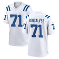 IN.Colts #71 Matt Goncalves Player White Home Game Ldoa Stitched Jerseys