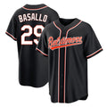 B.Orioles #29 Samuel Basallo Player Black Out Home Game Ldoa Stitched Jerseys