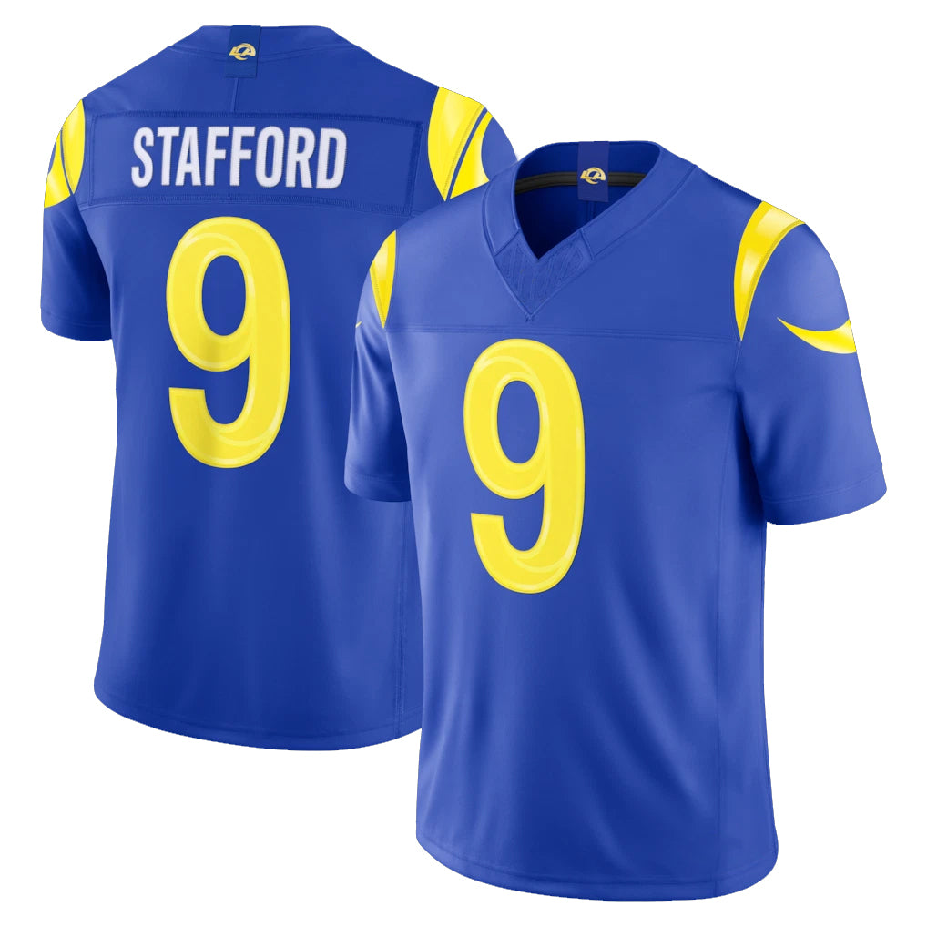 LA.Rams #9 Matthew Stafford Player Royal Vapor F.U.S.E. Limited Home Game Ldoa Stitched Jerseys