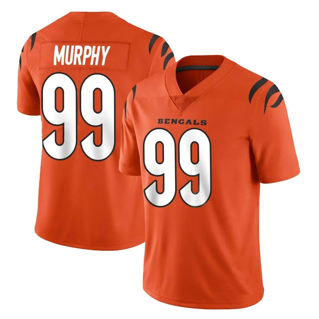 C.Bengals #99 Myles Murphy Player Orange Vapor Untouchable Limited Home Game Ldoa Stitched Jerseys