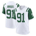 NY.Jets #91 Jowon Briggs Player White Classic Home Game Ldoa Stitched Jerseys