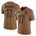 W.Commanders #17 Terry Mclaurin Player Brown Limited Salute To Service Home Game Ldoa Stitched Jerseys