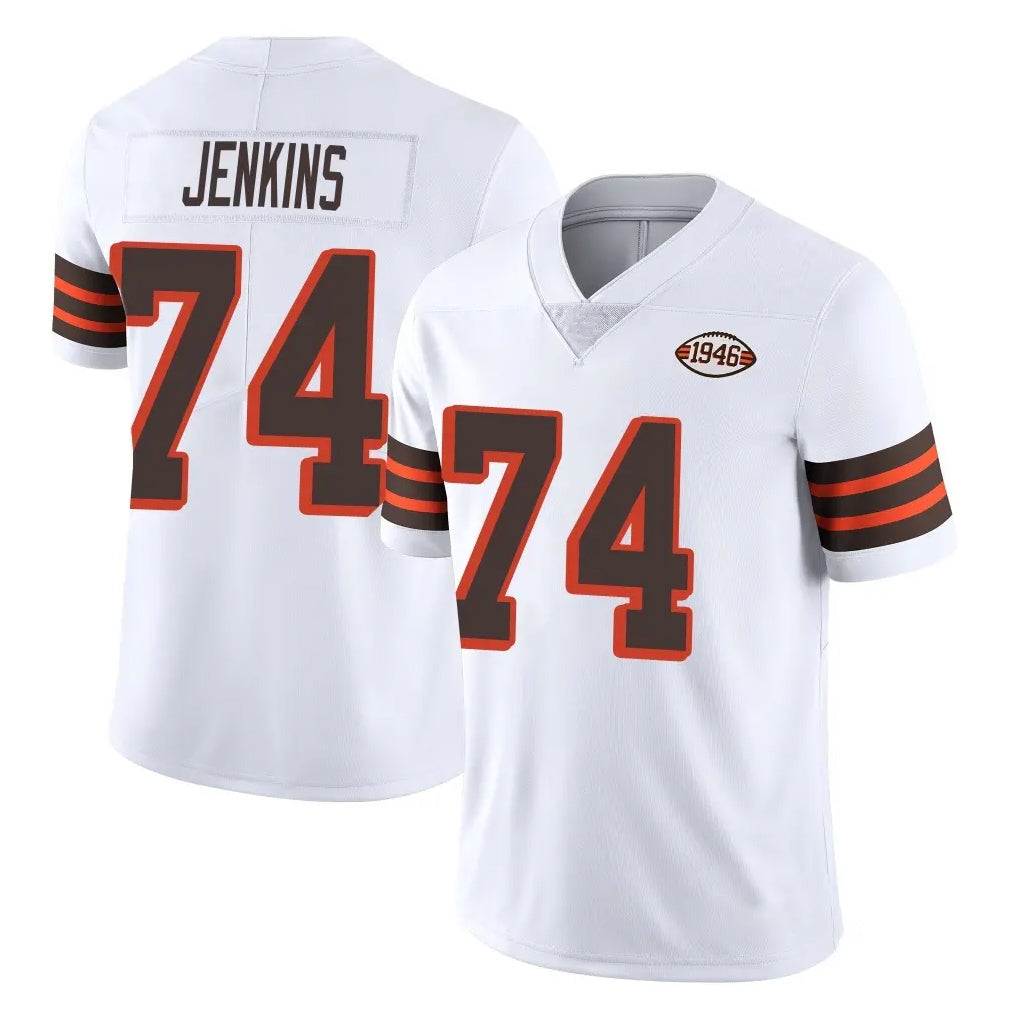 C.Browns #74 Elgton Jenkins Player White Limited  Vapor 1946 Collection Alternate Game Ldoa Stitched Jerseys