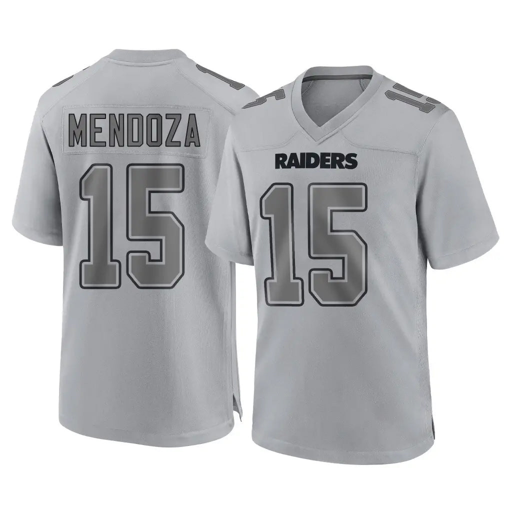 LV.Raiders #15 Fernando Mendoza Player Gray Atmosphere Fashion Limited Game Ldoa Stitched Jerseys