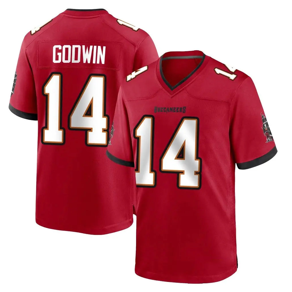 TB.Buccaneers #14 Chris Godwin Jr. Player Red Home Game Ldoa Stitched Jerseys