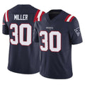 NE.Patriots #30 Jam Miller Player Navy Limited Vapor F.U.S.E. Home Game Ldoa Stitched Jerseys