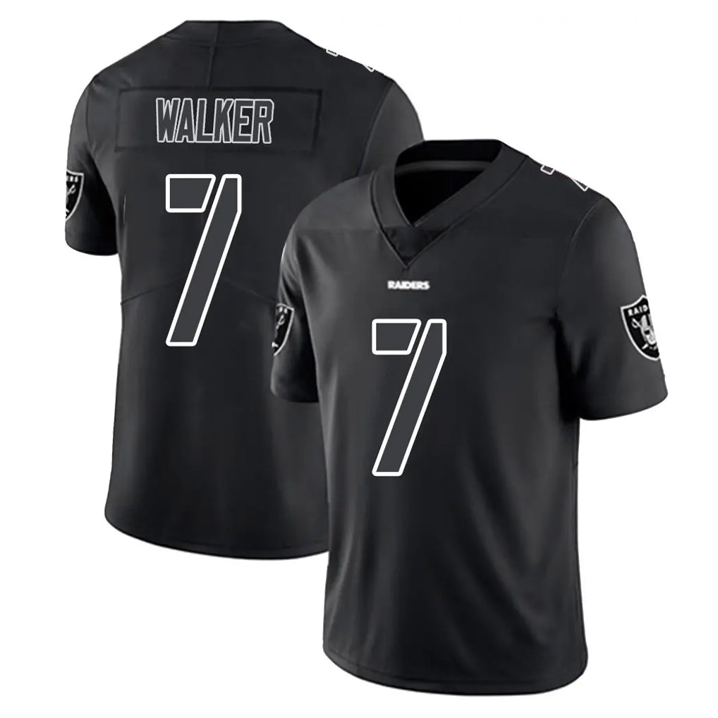 LV.Raiders #7 Quay Walker Player Black Limited Black Impact Home Game Ldoa Stitched Jerseys