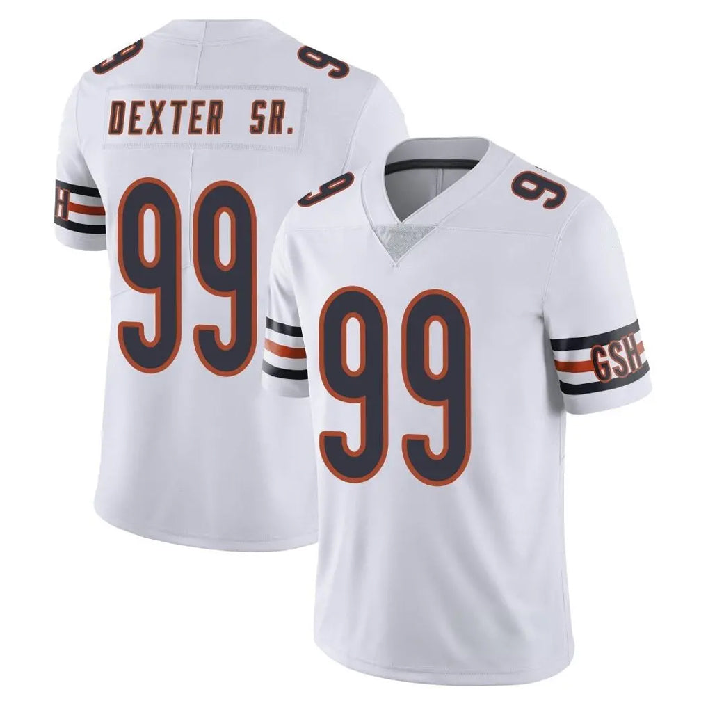 C.Bears #99 Gervon Dexter Sr. Player White Vapor Untouchable Limited Home Game Ldoa Stitched Jerseys