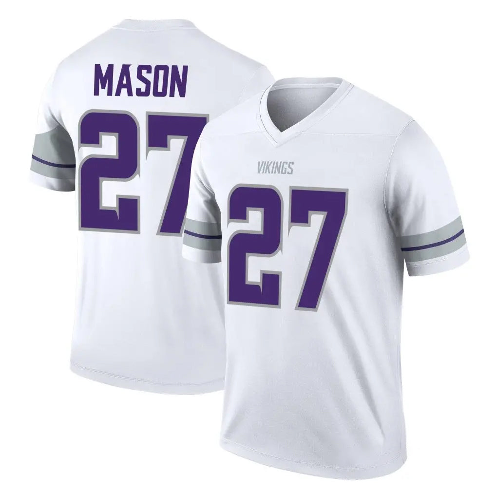 M.Vikings #27 Jordan Mason Player White Alternate Legend Home Game Ldoa Stitched Jerseys