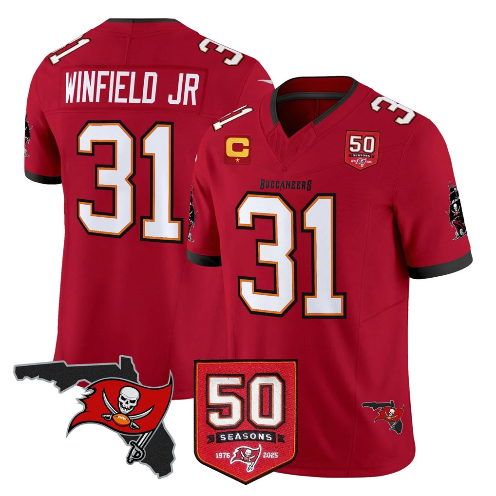 TB.Buccaneers #31 Antoine Winfield Jr. Player Red Limited 2026 Season Vapor F.U.S.E. Home Game Ldoa Stitched Jerseys