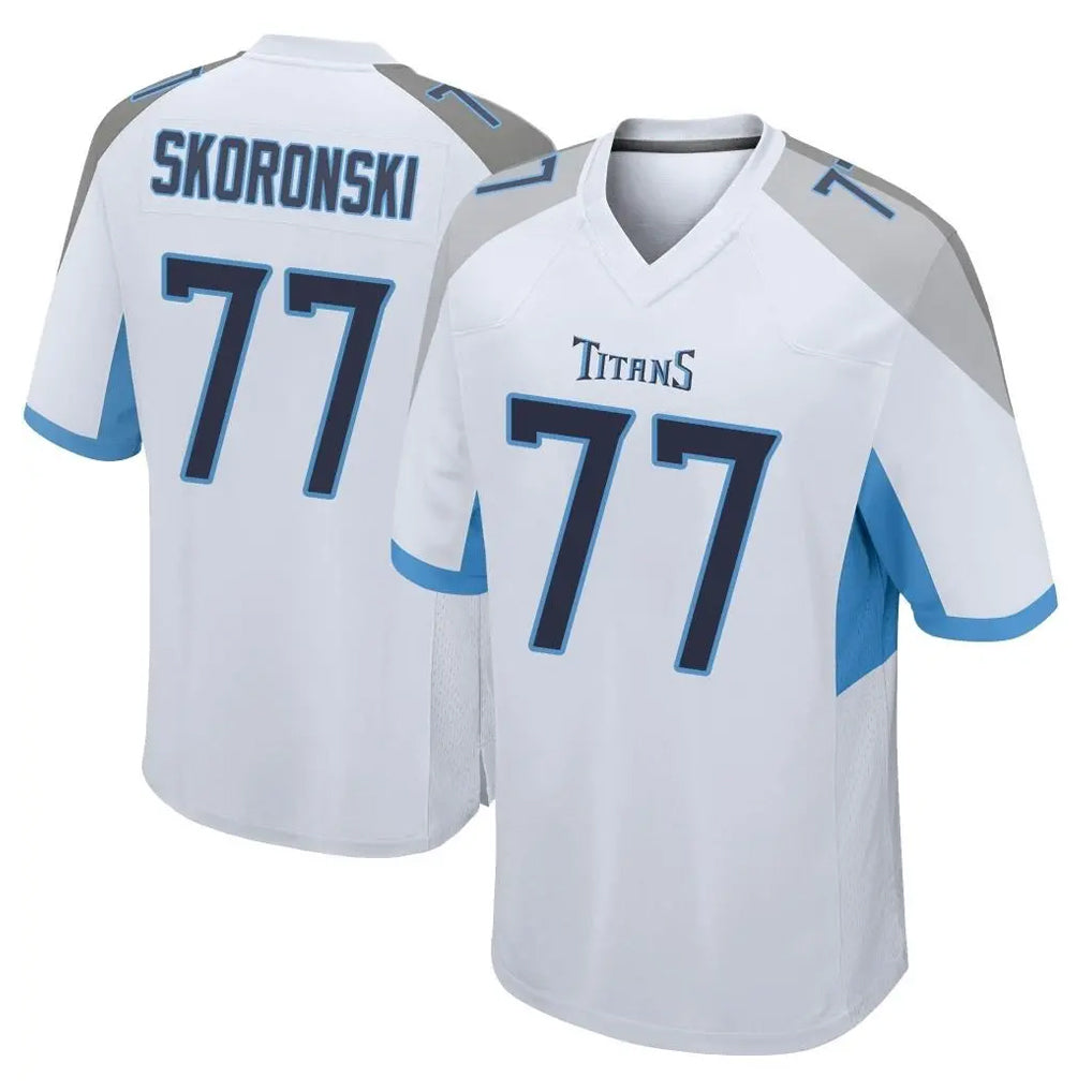 T.Titans #77 Peter Skoronski Player White Home Game Ldoa Stitched Jerseys