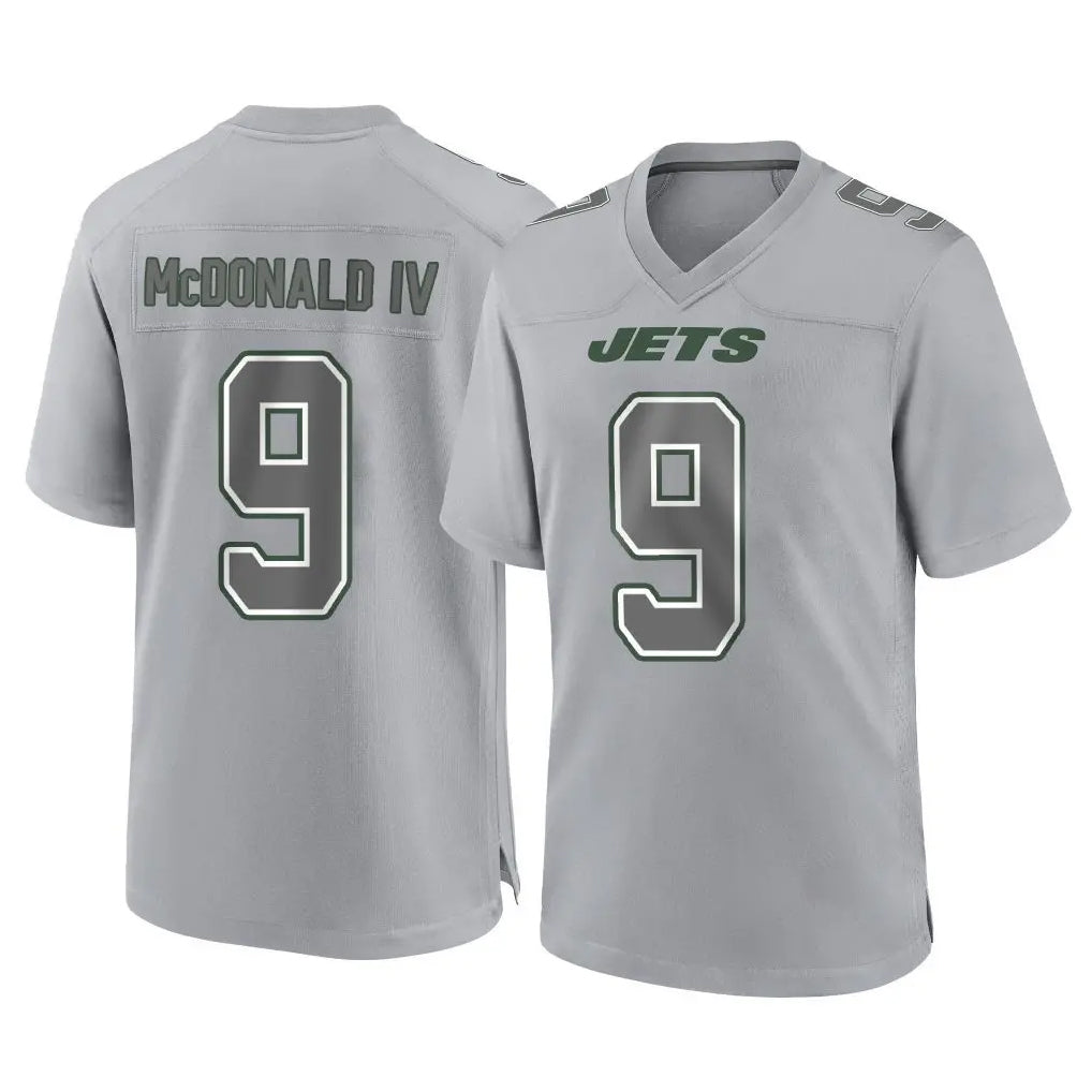NY.Jets #9 Will McDonald IV Player Gray Limited Atmosphere Fashion Home Game Ldoa Stitched Jerseys
