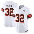 C.Browns #32 Jim Brown Player White Limited Vapor F.U.S.E. Alternate Game Ldoa Stitched Jerseys