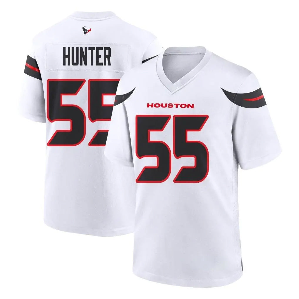 H.Texans #55 Danielle Hunter Player White Home Game Ldoa Stitched Jerseys