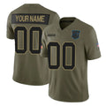 Custom C.Panthers Olive 2025 Salute to Service Limited Home Game Any Name & Numbers Ldoa Stitched Jerseys