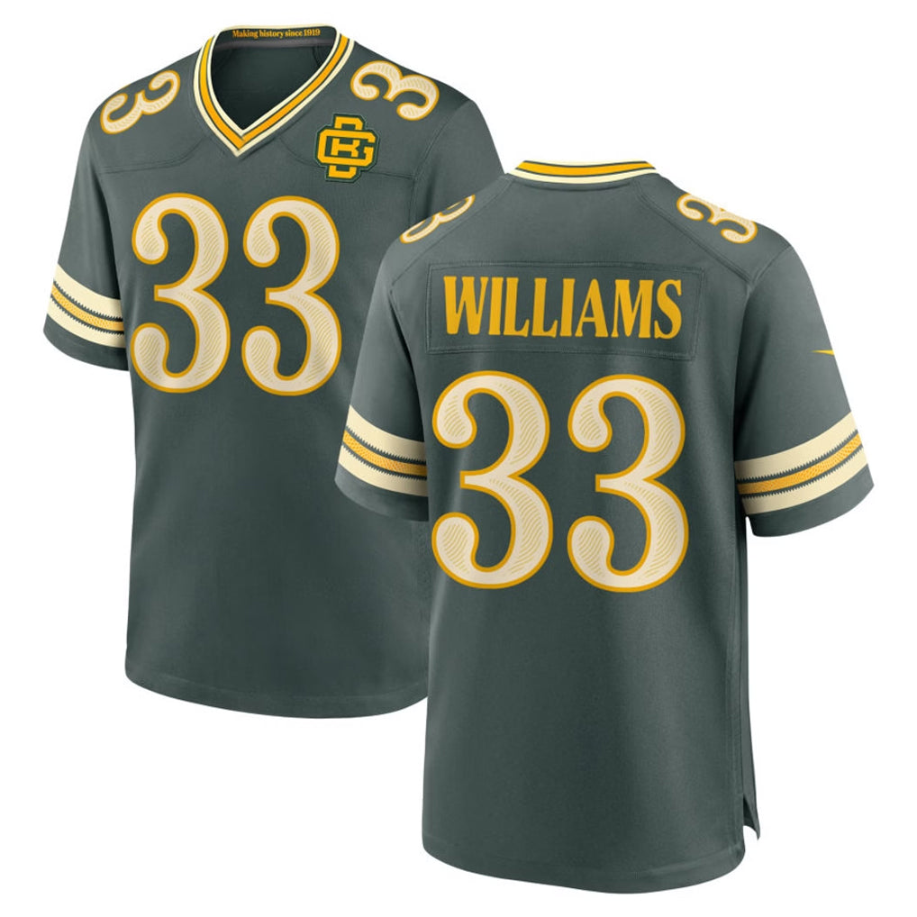 GB.Packers #33 Evan Williams Player Green 2026 Rivalries Collection Home Game Edoa Stitched Jerseys