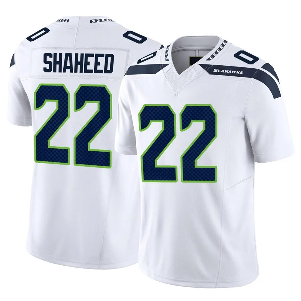 S.Seahawks #22 Rashid Shaheed Player White Limited Vapor F.U.S.E. Home Game Ldoa Stitched Jerseys