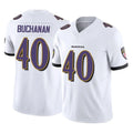 B.Ravens #40 Teddye Buchanan Player White Vapor F.U.S.E. Limited Home Game Ldoa Stitched Jerseys