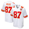KC.Chiefs #87 Travis Kelce Player White Home Game Ldoa Stitched Jerseys