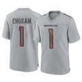 D.Broncos #1 Evan Engram Player Gray Atmosphere Fashion Limited Game Ldoa Stitched Jerseys