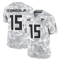 A.Falcons #15 Brian Robinson Player Camo Salute to Service Limited Ldoa Stitched Jerseys