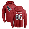 H.Texans #86 Dalton Schultz Player Red Pro Line Pullover Hoodie Limited Game Ldoa Stitched Jerseys