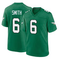 P.Eagles #6 DeVonta Smith Player Green Kelly Alternate Home Game Ldoa Stitched Jerseys