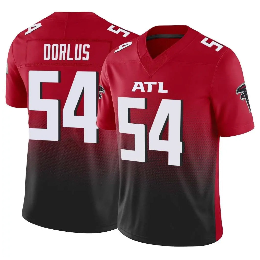 A.Falcons #54 Brandon Dorlus Player Red Vapor F.U.S.E. Limited Home Game Ldoa Stitched Jerseys
