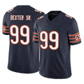 C.Bears #99 Gervon Dexter Sr. Player Navy Vapor F.U.S.E. Limited Home Game Ldoa Stitched Jerseys
