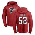 A.Falcons #52 Samson Ebukam Player Red Pullover Hoodies Home Game Ldoa Stitched Jerseys