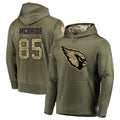 A.Cardinals #85 Trey McBride Player Olive Salute to Service Limited Hoodies Ldoa Stitched Jerseys