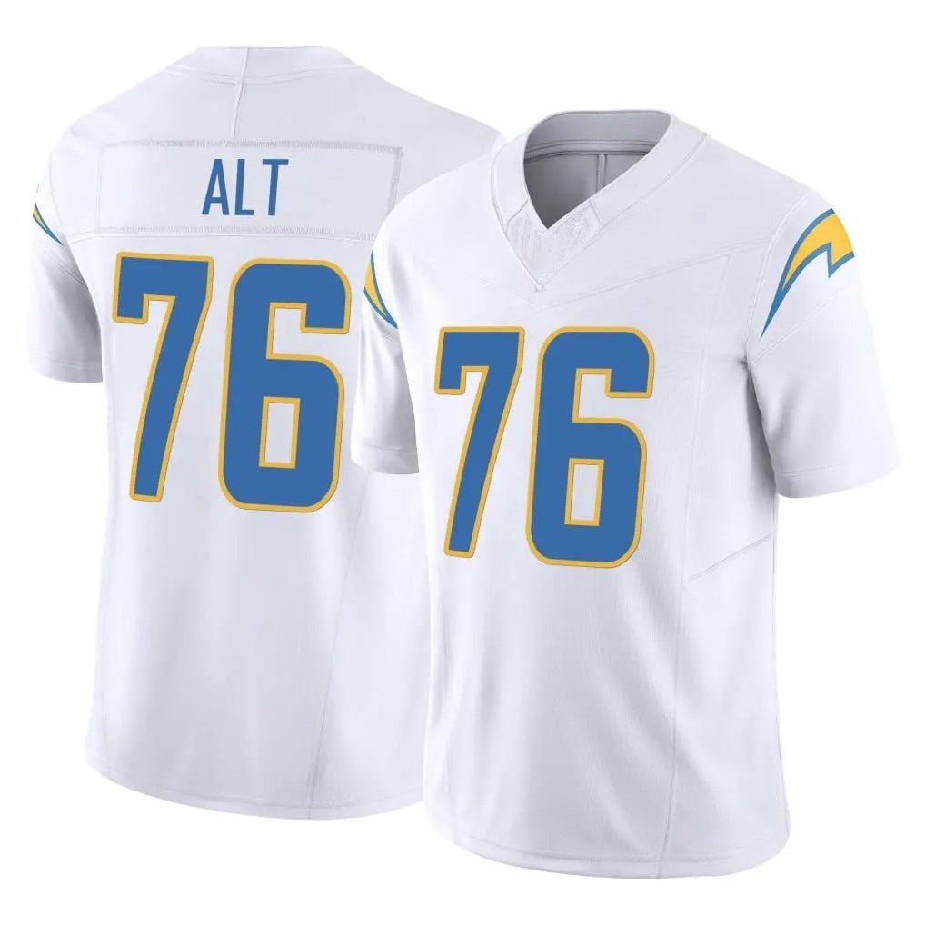 LA.Chargers #76 Joe Alt Player White Limited Vapor F.U.S.E. Home Game Ldoa Stitched Jerseys