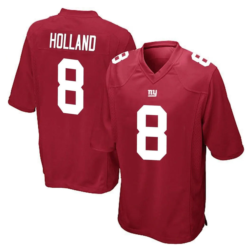 NY.Giants #8 Jevon Holland Player Red Home Game Ldoa Stitched Jerseys