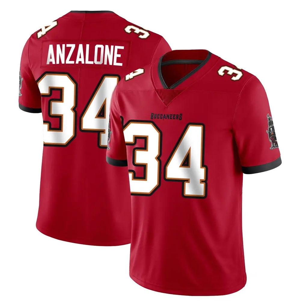 TB.Buccaneers #34 Alex Anzalone Player Red Limited Vapor Home Game Ldoa Stitched Jerseys