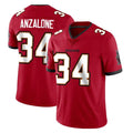 TB.Buccaneers #34 Alex Anzalone Player Red Limited Vapor Home Game Ldoa Stitched Jerseys