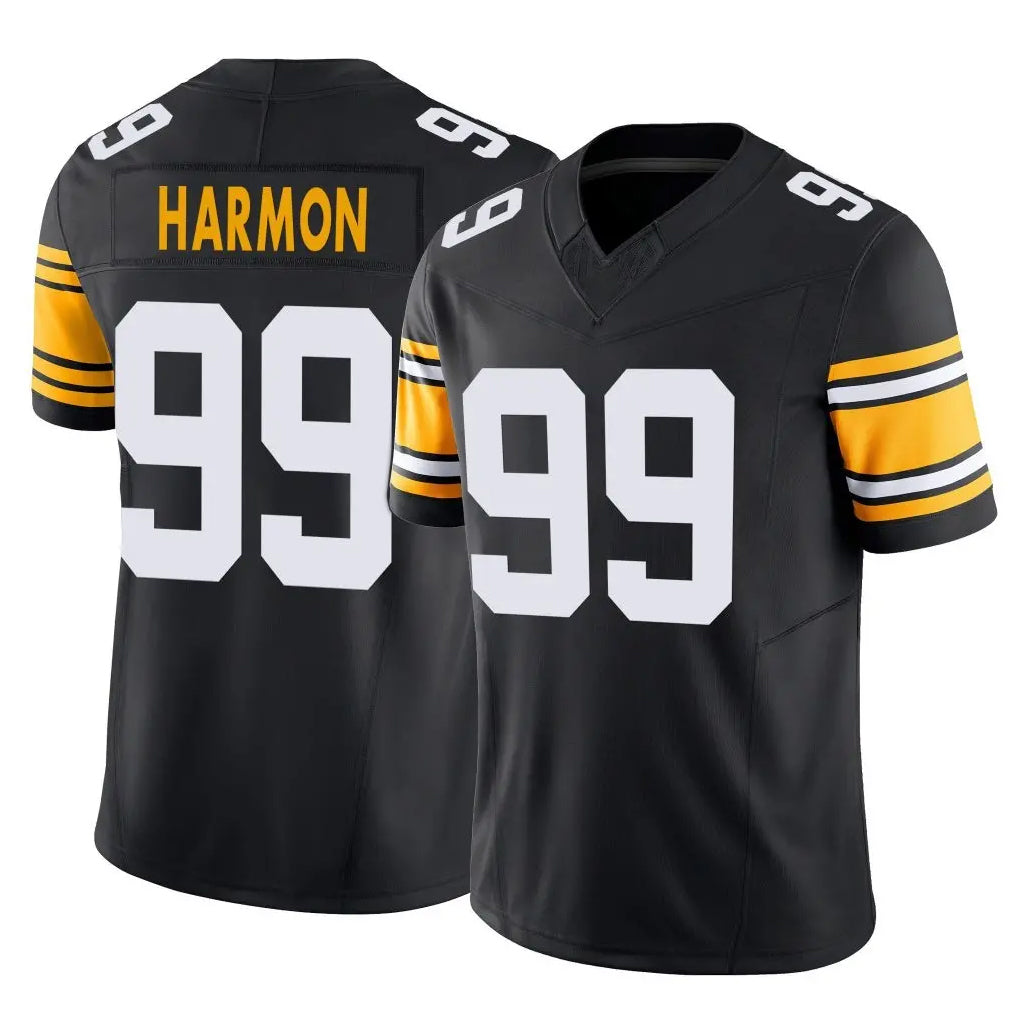 P.Steelers #99 Derrick Harmon Player Black Limited Alternate Vapor F.U.S.E. Home Game Ldoa Stitched Jerseys