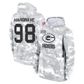 GB.Packers #98 Javon Hargrave Player Arctic Camo Salute to Service Hoodies Limited Game Ldoa Stitched Jerseys
