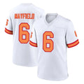 TB.Buccaneers #6 Baker Mayfield Player White '76 Home Game Ldoa Stitched Jerseys