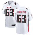 A.Falcons #63 Chris Lindstrom Player White Home Game Ldoa Stitched Jerseys