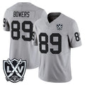 LV.Raiders #89 Brock Bowers Player Gray 2026 Vapor Limited Home Game Ldoa Stitched Jerseys