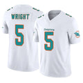 M.Dolphins #5 Jaylen Wright Player White Limited Vapor F.U.S.E. Home Game Ldoa Stitched Jerseys