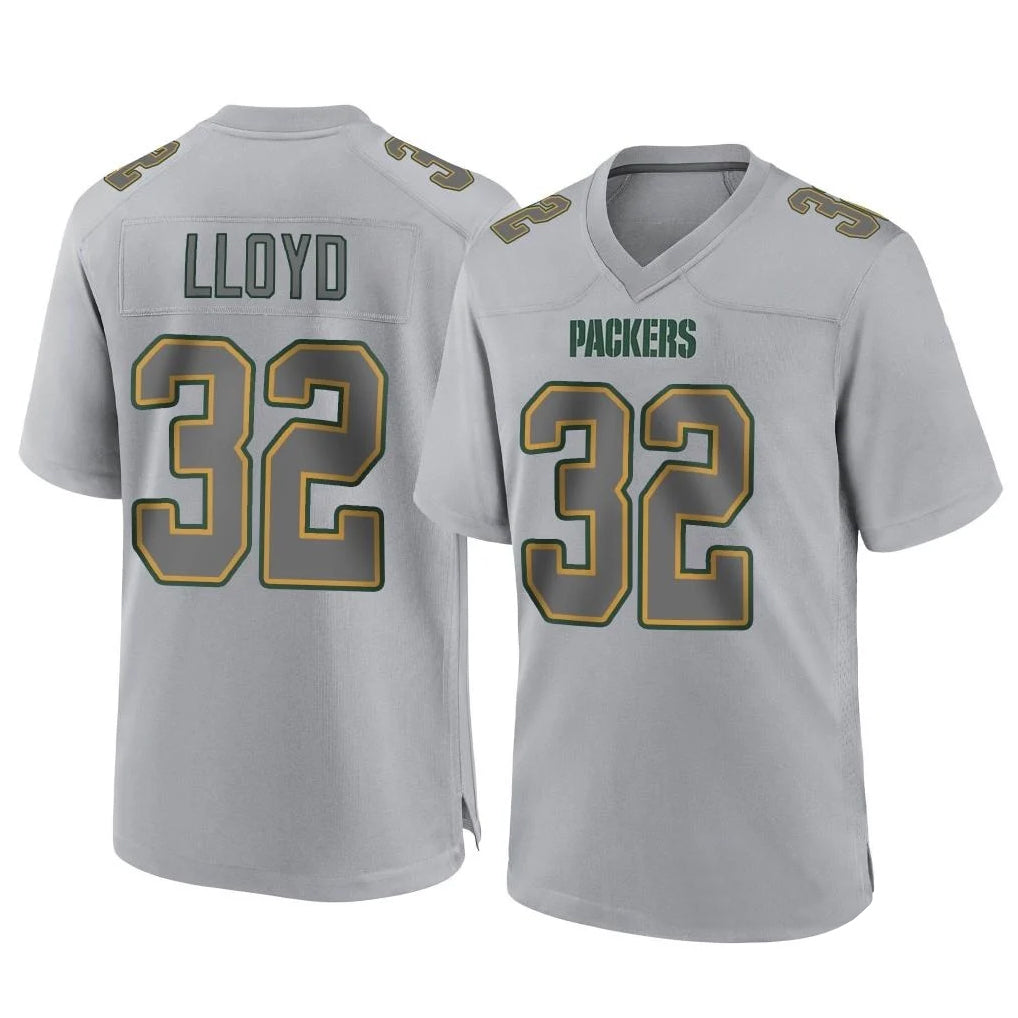 GB.Packers #32 MarShawn Lloyd Player Gray Atmosphere Fashion Home Game Ldoa Stitched Jerseys
