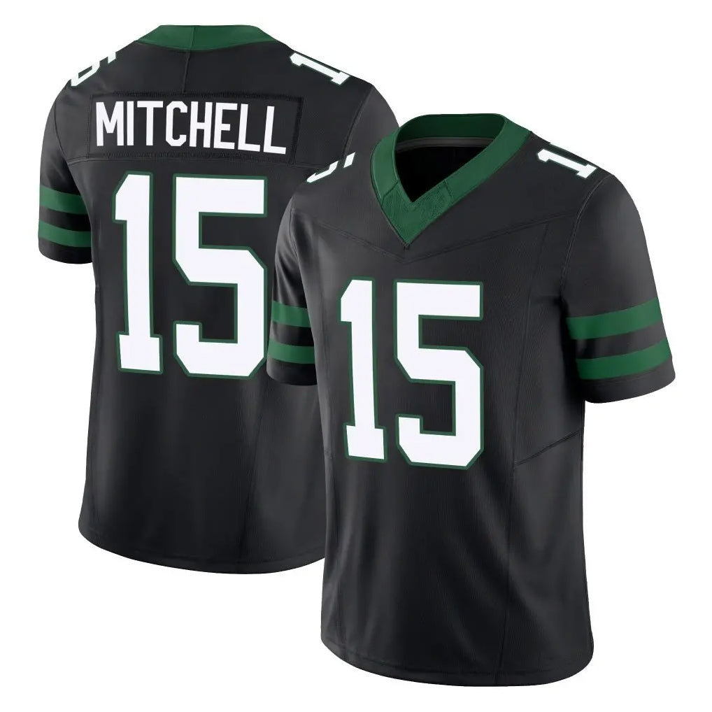 NY.Jets #15 Adonai Mitchell Player Black Limited Legacy Vapor F.U.S.E. Home Game Ldoa Stitched Jerseys
