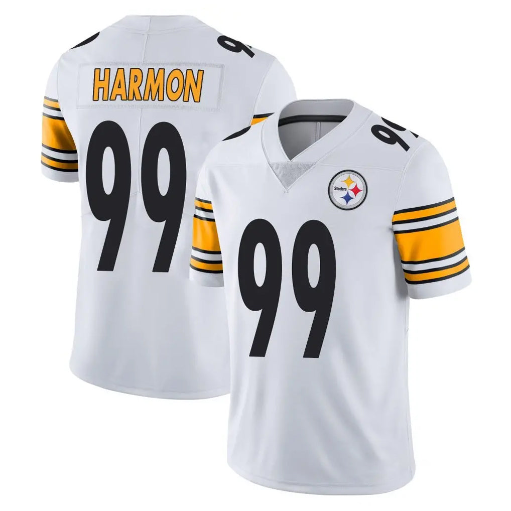 P.Steelers #99 Derrick Harmon Player White Limited Vapor Untouchable Home Game Ldoa Stitched Jerseys