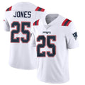NE.Patriots #25 Marcus Jones Player White Vapor Untouchable Home Game Ldoa Stitched Jerseys