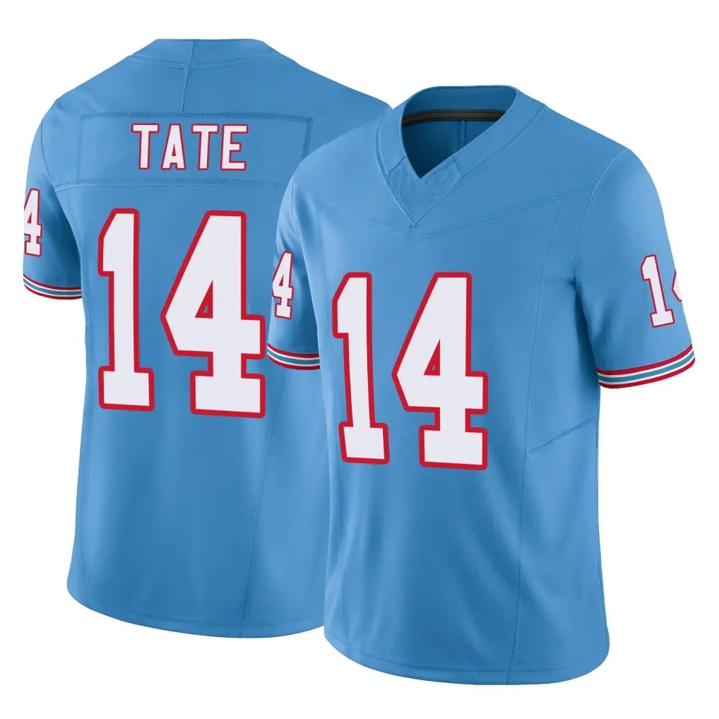 T.Titans #14 Carnell Tate Player Light Blue Limited Vapor F.U.S.E. Home Game Ldoa Stitched Jerseys